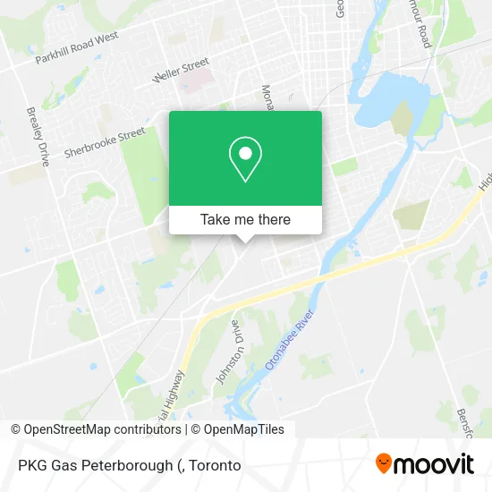 PKG Gas Peterborough map