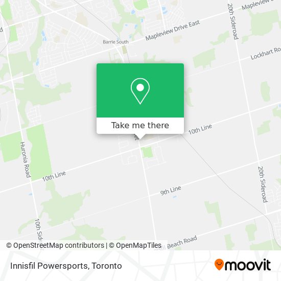 Innisfil Powersports map