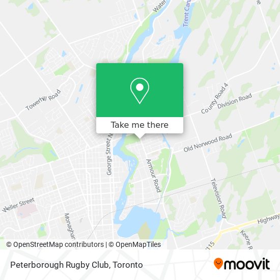 Peterborough Rugby Club map