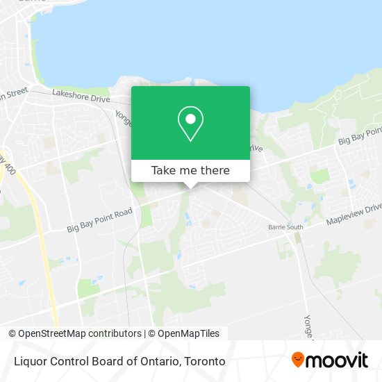 Liquor Control Board of Ontario map