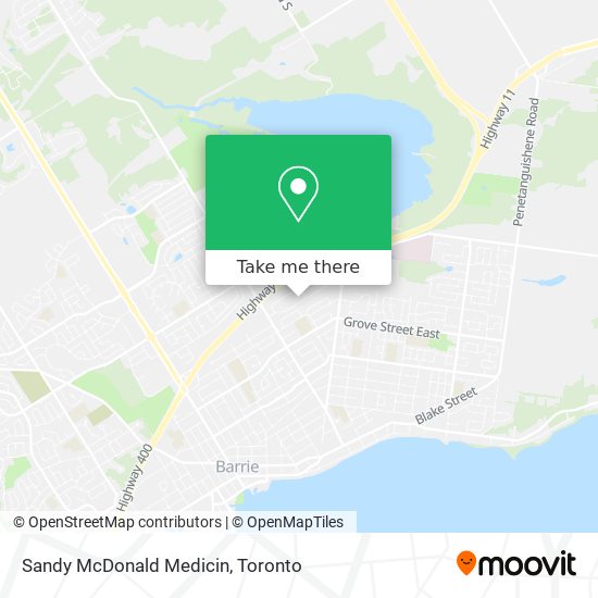 Sandy McDonald Medicin map