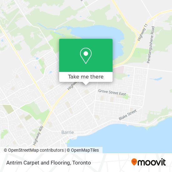 Antrim Carpet and Flooring map