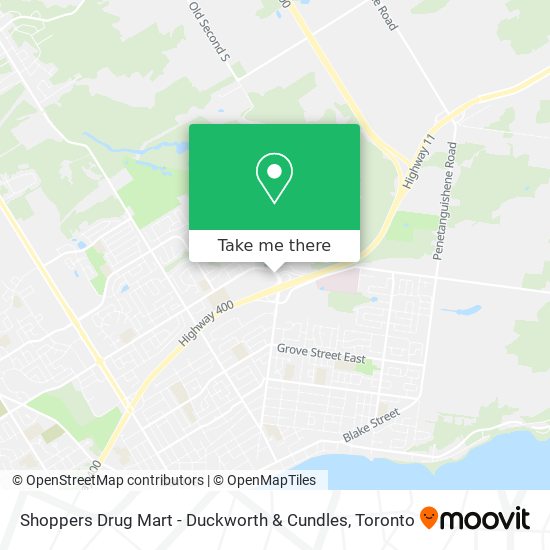 Shoppers Drug Mart - Duckworth & Cundles map