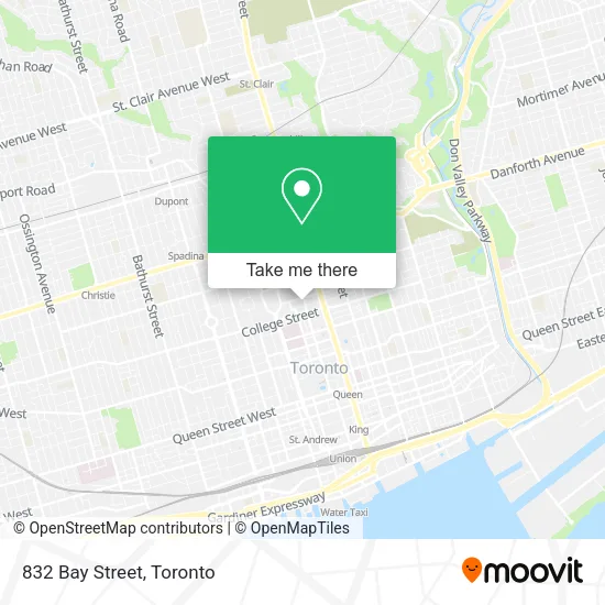832 Bay Street map