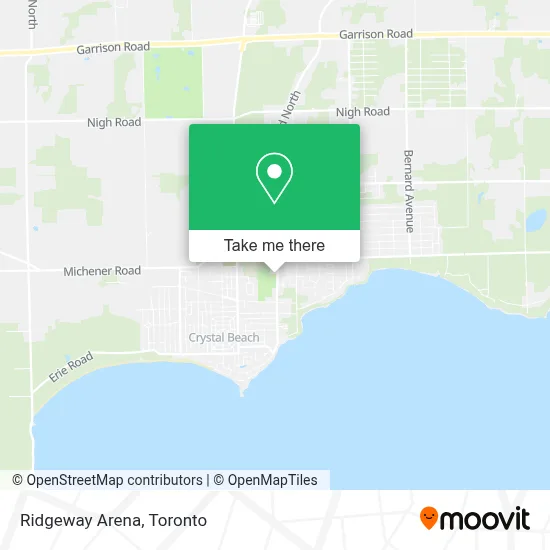 Ridgeway Arena map