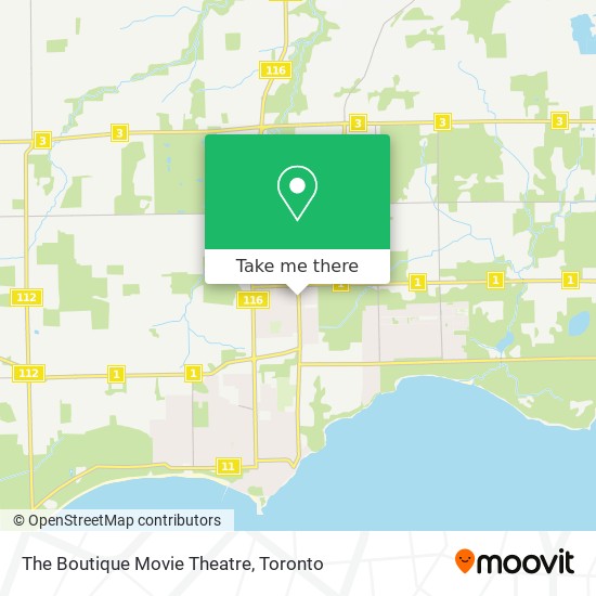 The Boutique Movie Theatre map