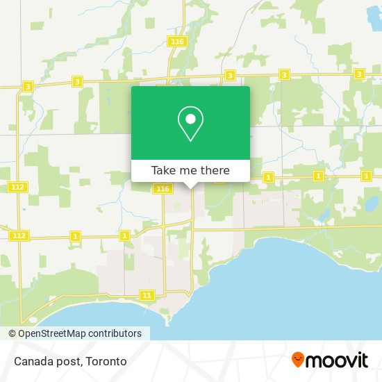 Canada post map
