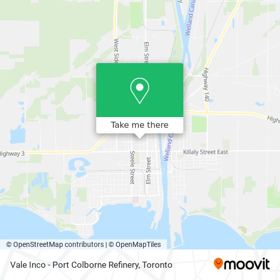 Vale Inco - Port Colborne Refinery map