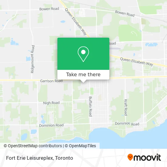 Fort Erie Leisureplex map