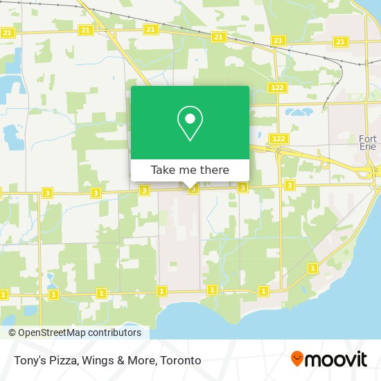 Tony's Pizza, Wings & More plan