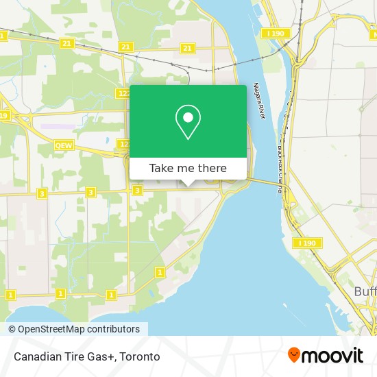 Canadian Tire Gas+ map