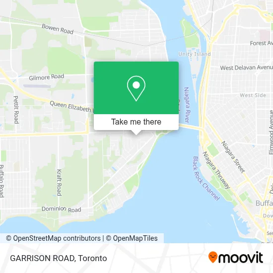 GARRISON ROAD map