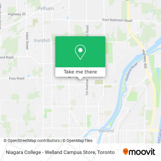 Niagara College - Welland Campus Store map