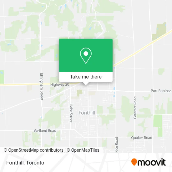 Fonthill map