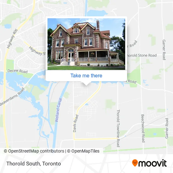 Thorold South map