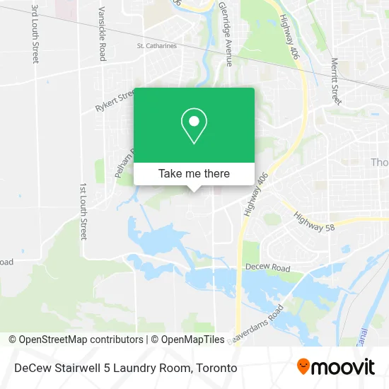 DeCew Stairwell 5 Laundry Room map