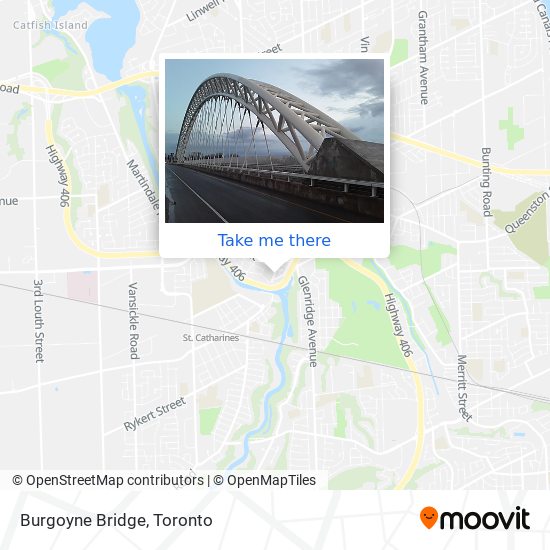 Burgoyne Bridge map