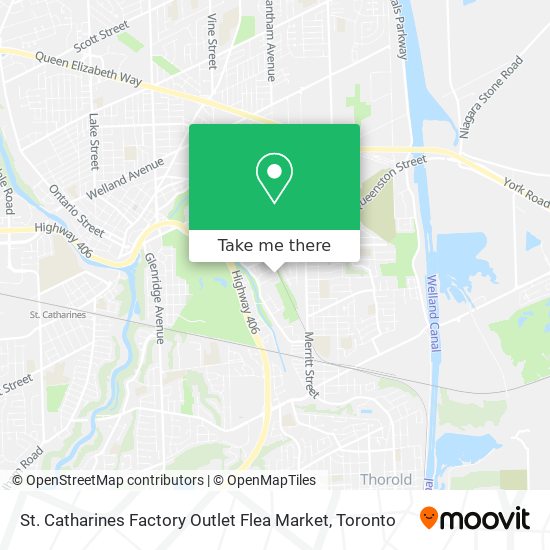 St. Catharines Factory Outlet Flea Market map