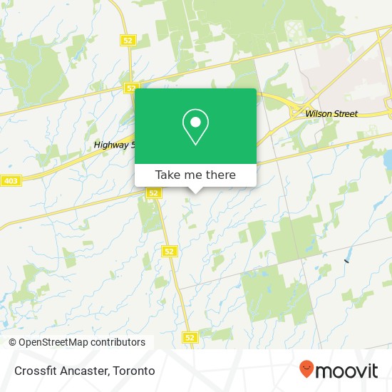 Crossfit Ancaster map