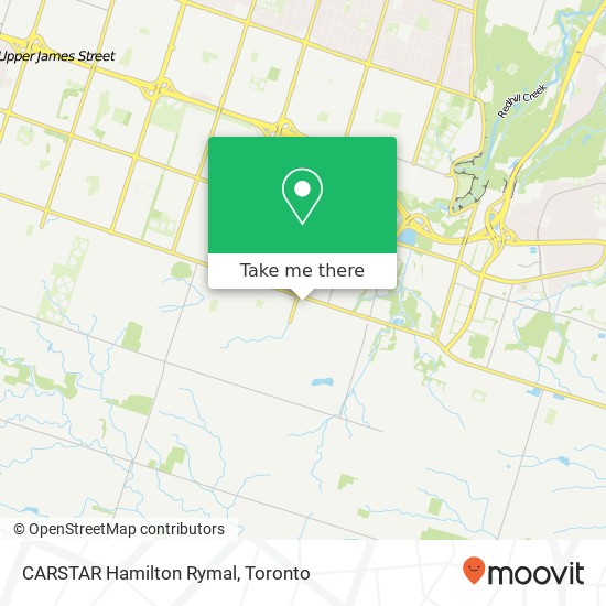 CARSTAR Hamilton Rymal map