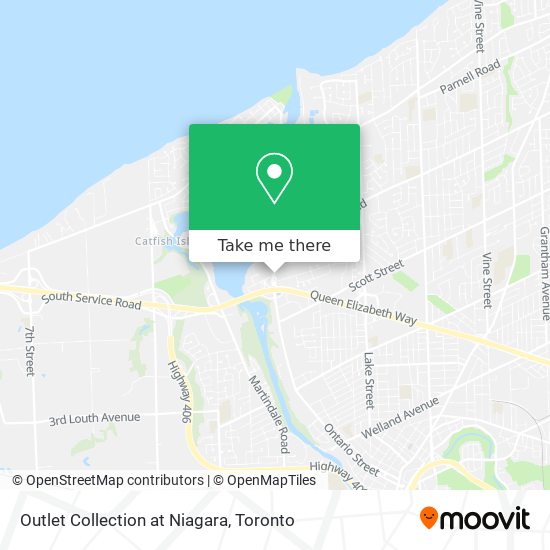 Outlet Collection at Niagara map