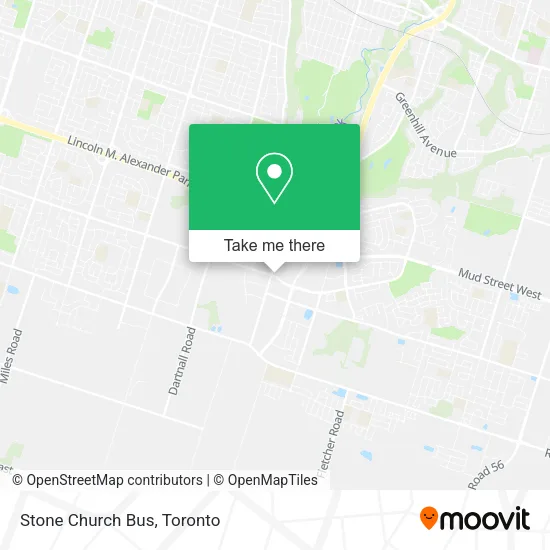 Stone Church Bus map