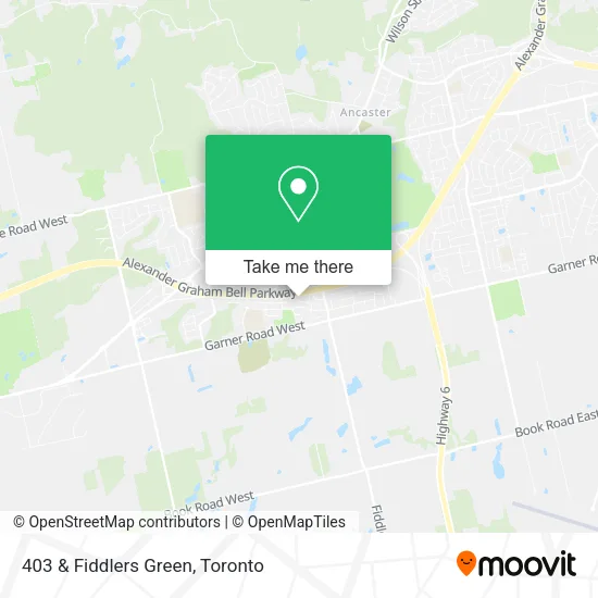 403 & Fiddlers Green map