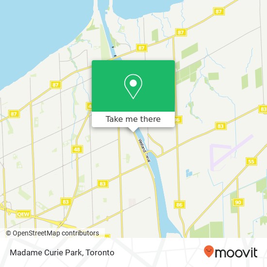 Madame Curie Park map