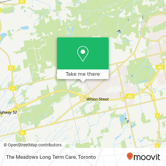 The Meadows Long Term Care map
