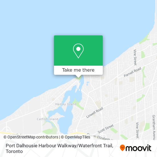 Port Dalhousie Harbour Walkway / Waterfront Trail map
