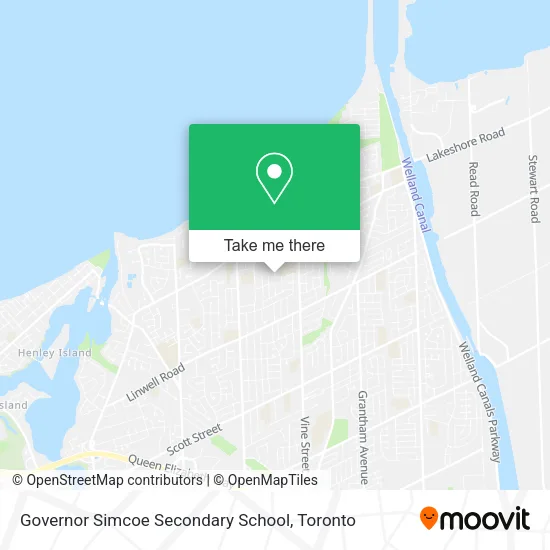 Governor Simcoe Secondary School map