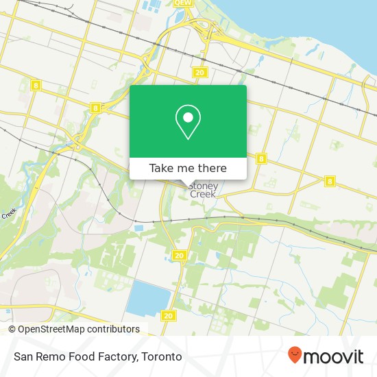 San Remo Food Factory map