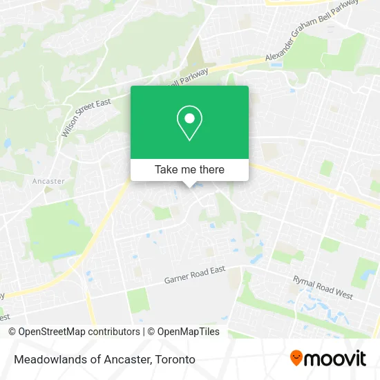 Meadowlands of Ancaster map