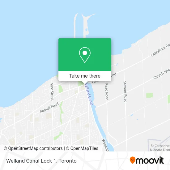 Welland Canal Lock 1 map