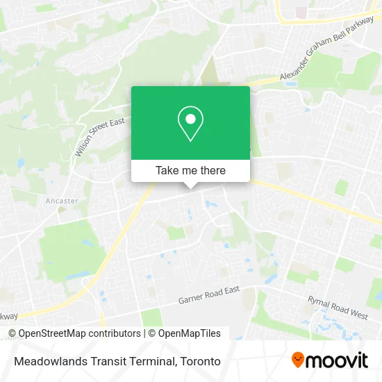 Meadowlands Transit Terminal map