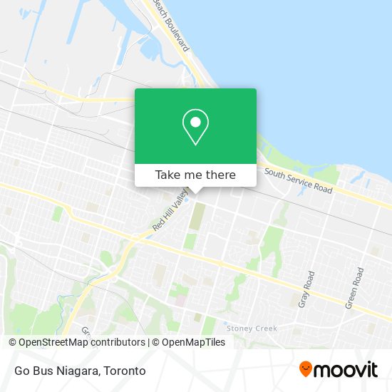 Go Bus Niagara map