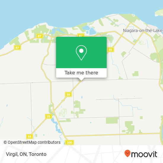 Virgil, ON map