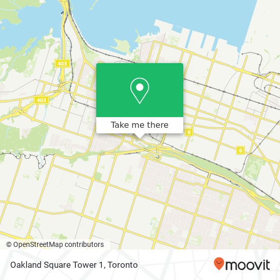 Oakland Square Tower 1 map