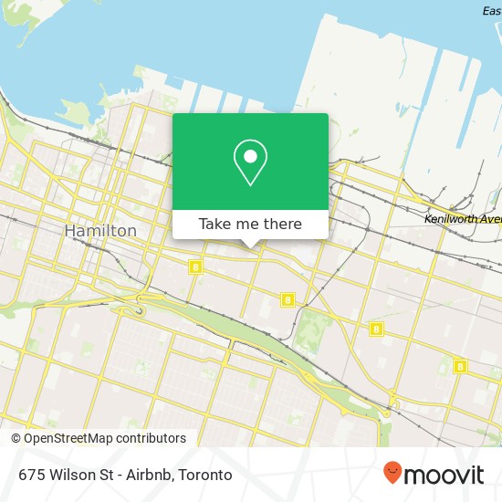675 Wilson St - Airbnb map