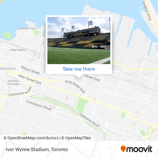 Ivor Wynne Stadium map