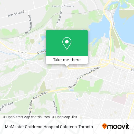 McMaster Children's Hospital Cafeteria map