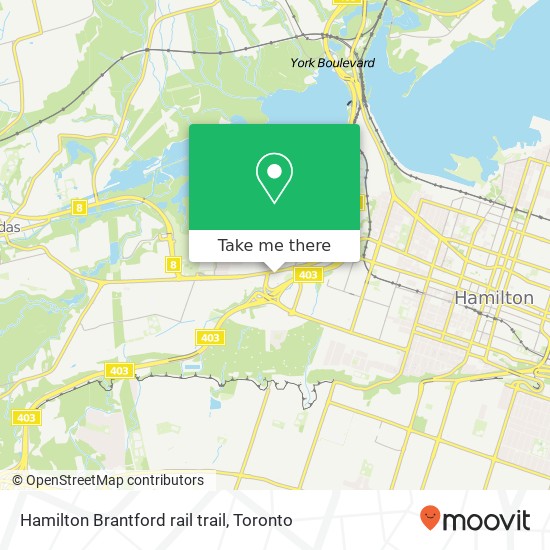 Hamilton Brantford rail trail map