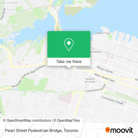 Pearl Street Pedestrian Bridge map