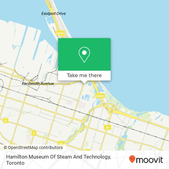 Hamilton Museum Of Steam And Technology map