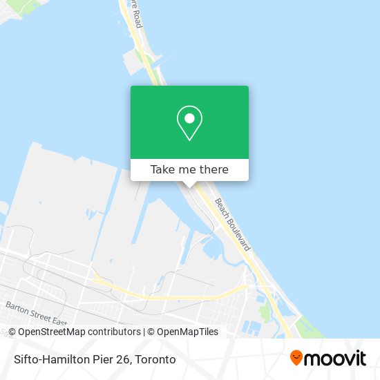 Sifto-Hamilton Pier 26 map