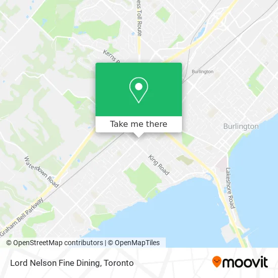Lord Nelson Fine Dining map