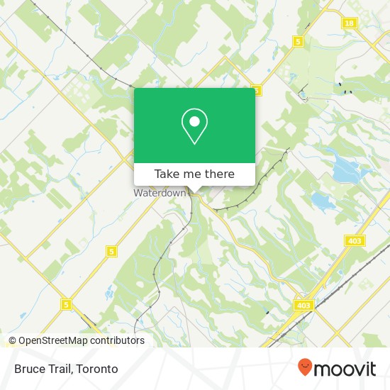 Bruce Trail map