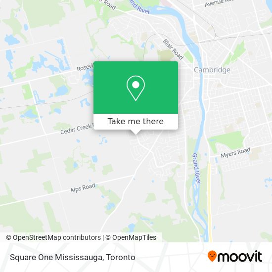 Square One Mississauga map