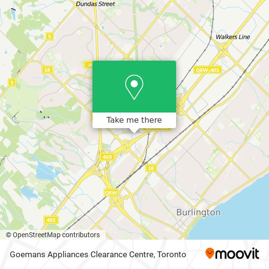 Goemans Appliances Clearance Centre map