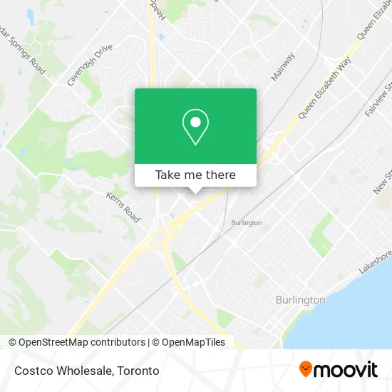 Costco Locations Ontario Map How To Get To Costco Wholesale In Burlington By Bus Or Train?